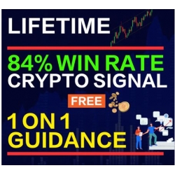 (LIFETIME CRYPTO SIGNAL)➕【1on1 GUIDANCE】 FOR BUY SELL SIGNAL 84.5% WIN RATE